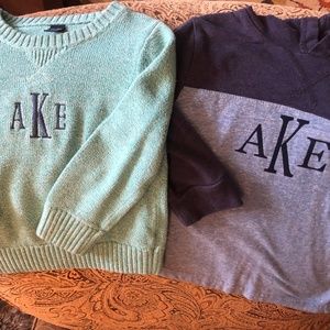 Sweater and shirt AKE monogram